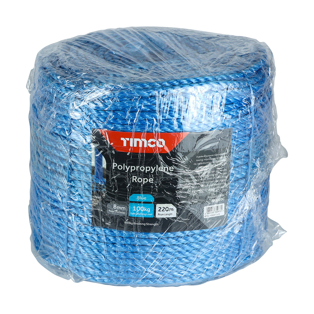 TIMCO Blue Polypropylene Rope on Coil