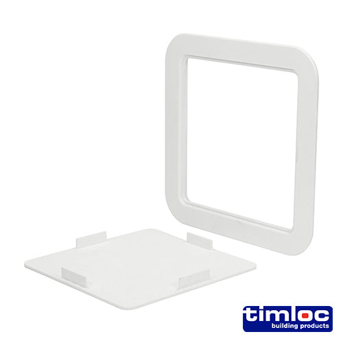 Timloc Access Panel Plastic Clip Fit White