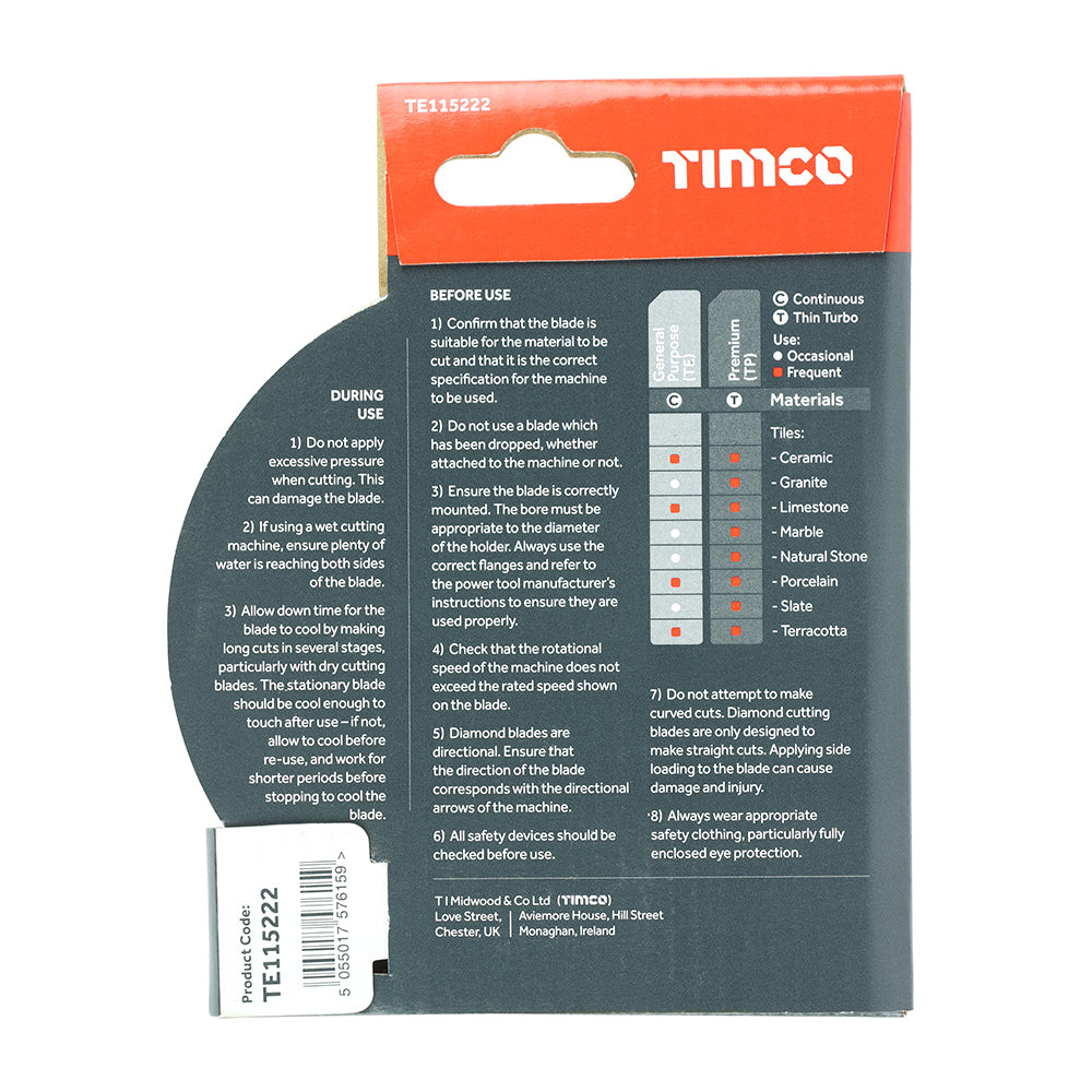 TIMCO General Purpose Tile & Ceramic Blade