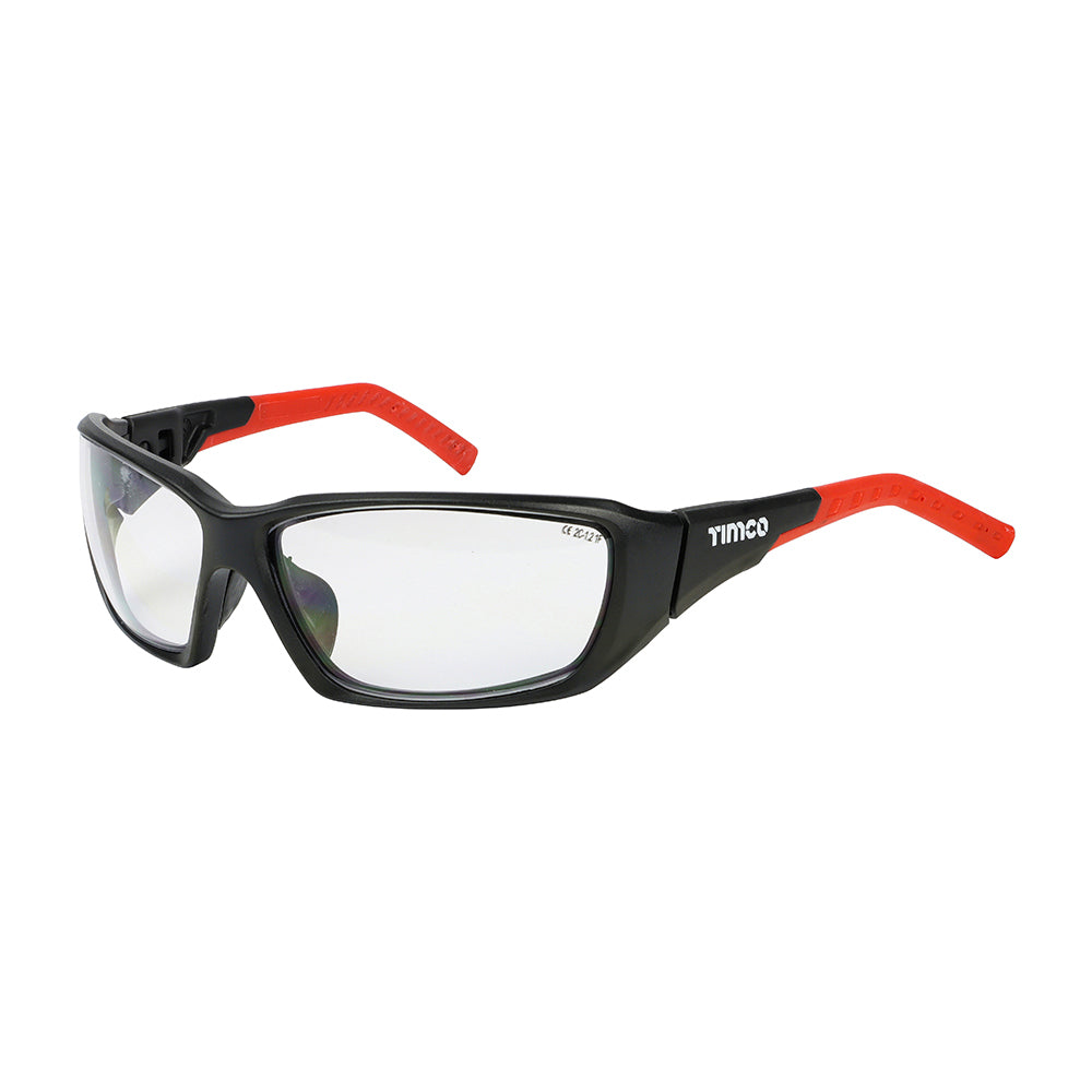 TIMCO Sport Style Adjustable Safety Glasses - Clear