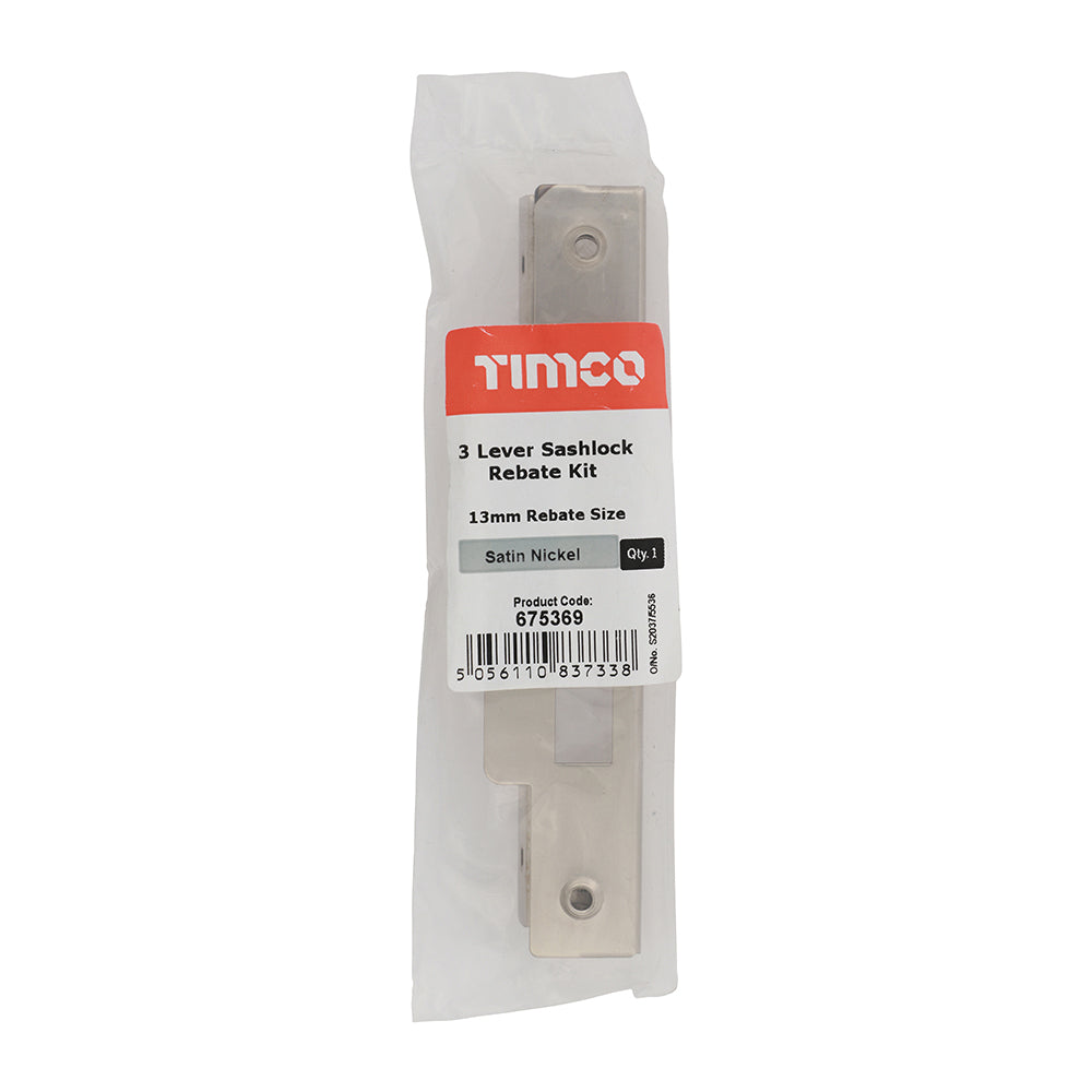 TIMCO 3 Lever Sashlock Rebate Kit