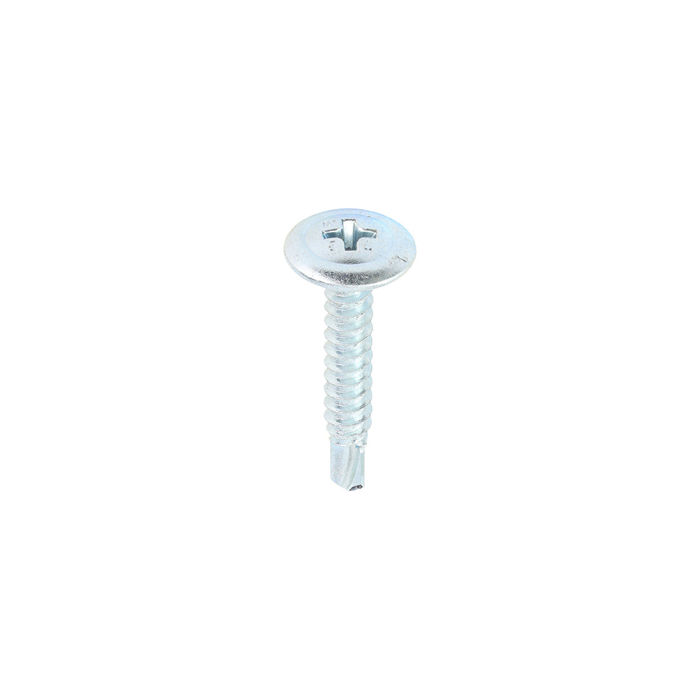 Metal Construction Sheet & Framing Screws - Wafer - Self-Drilling - Zinc