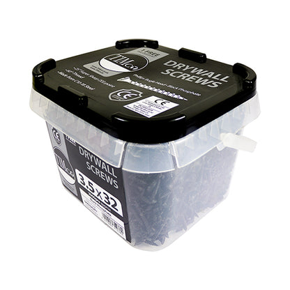 TIMCO Drywall Bugle Head Screws - Black - Coarse Thread