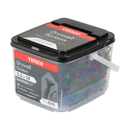 TIMCO Drywall Bugle Head Screws - Black - Fine Thread