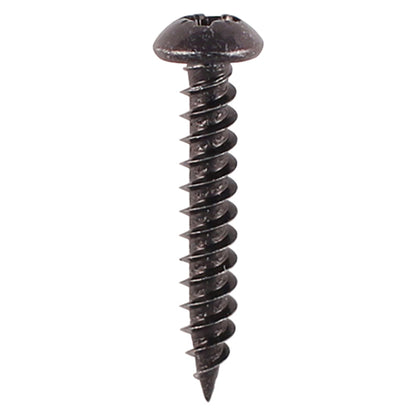 TIMCO Twin-Threaded Round Head Woodscrews - Black - Blackjax