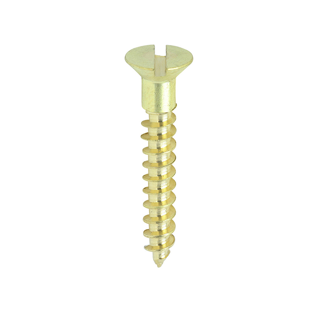 TIMCO Brass Woodscrew - Slotted