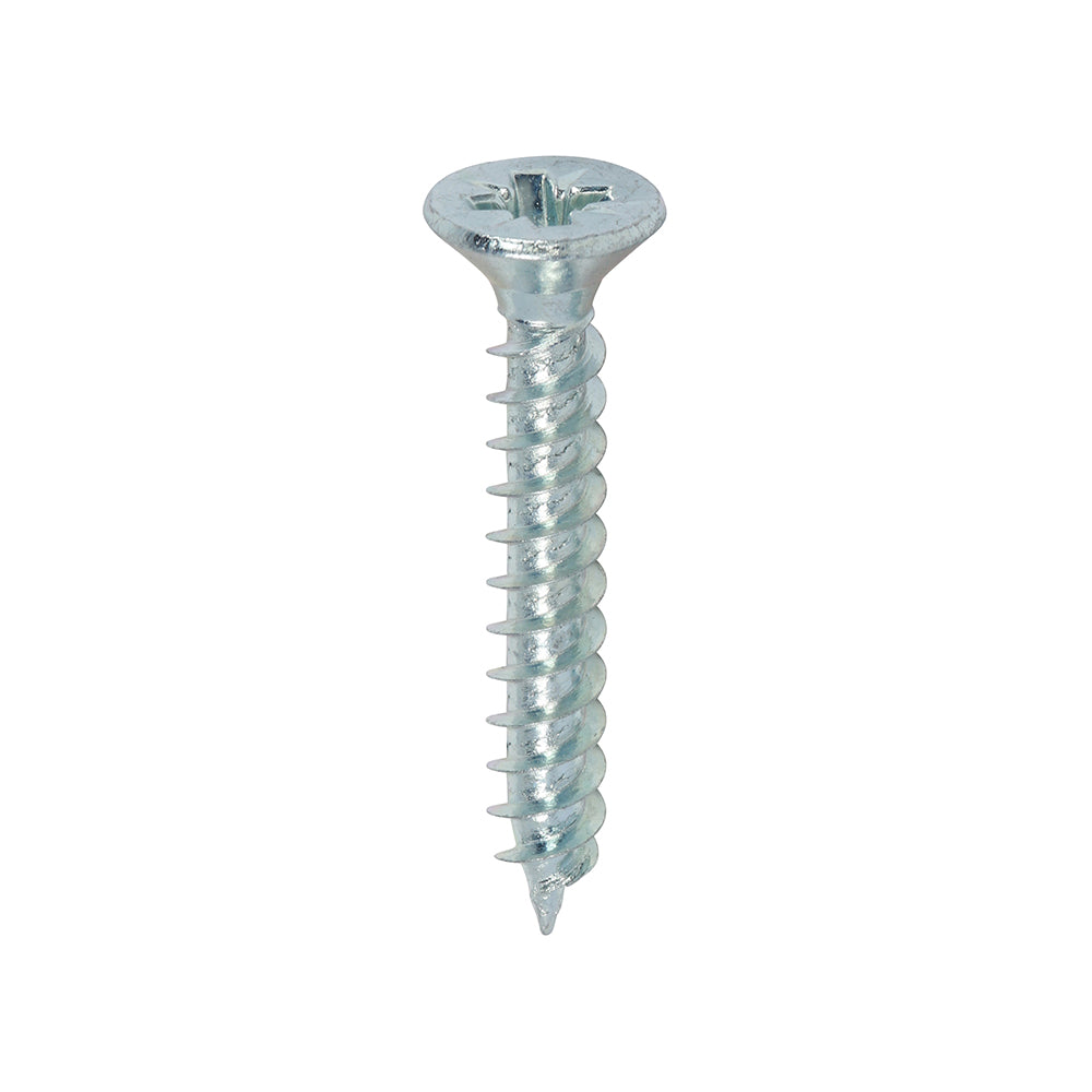 TIMCO Twin-Threaded Countersunk Woodscrews - Silver