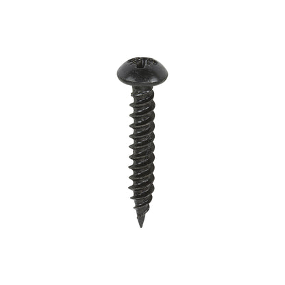 TIMCO Twin-Threaded Round Head Woodscrews - Black - Blackjax
