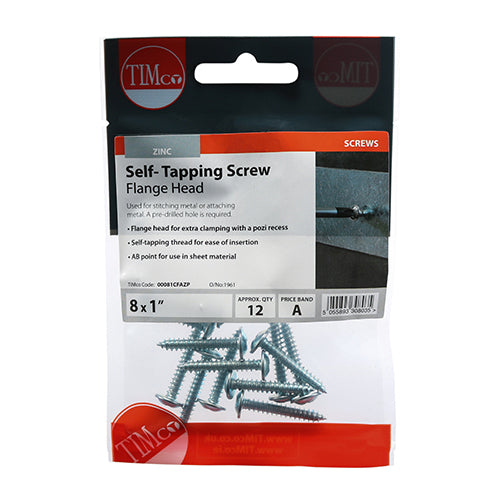 TIMCO Self-Tapping Screw - Flange Head - Zinc