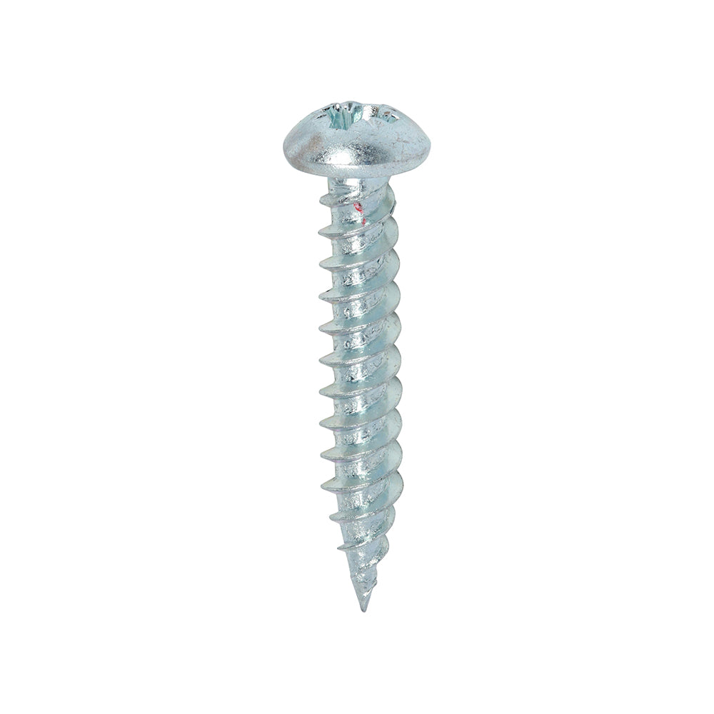 TIMCO Twin-Threaded Woodscrews - Silver - Round Head