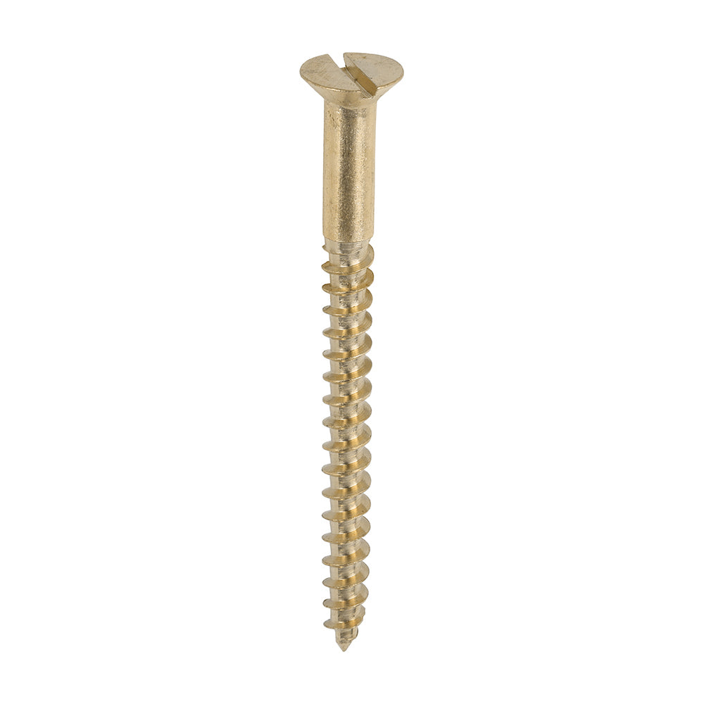 TIMCO Brass Woodscrew - Slotted