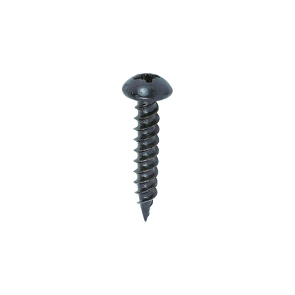 TIMCO Twin-Threaded Round Head Woodscrews - Black - Blackjax