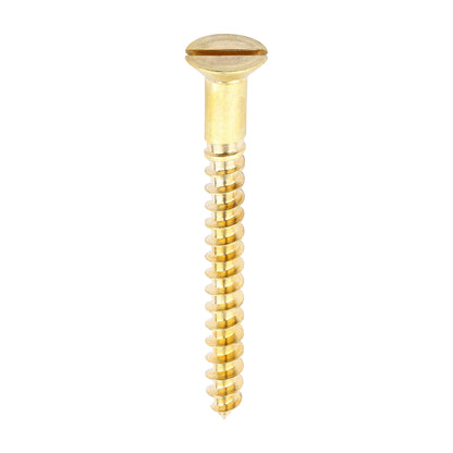 TIMCO Brass Woodscrew - Slotted