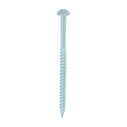 TIMCO Twin-Threaded Woodscrews - Silver - Round Head