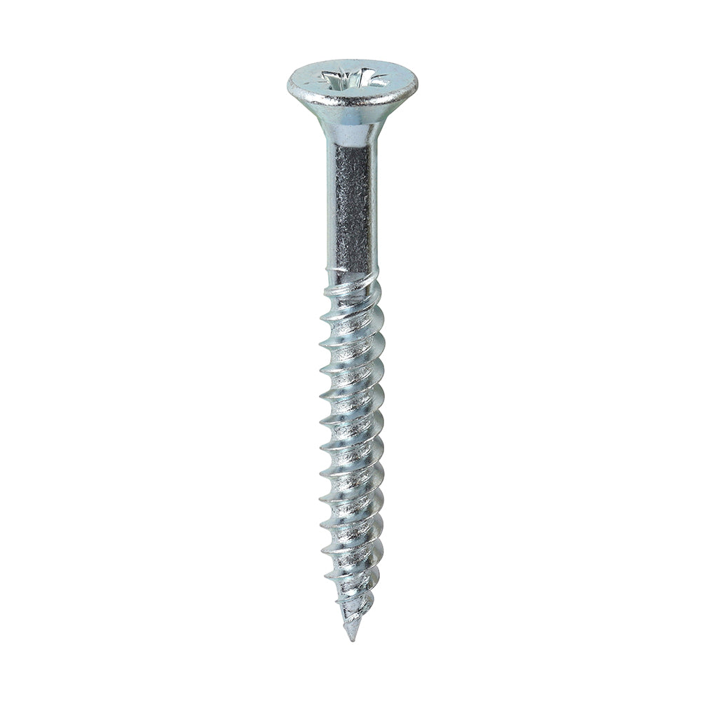 TIMCO Twin-Threaded Countersunk Woodscrews - Silver