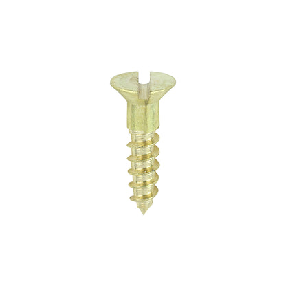 TIMCO Brass Woodscrew - Slotted