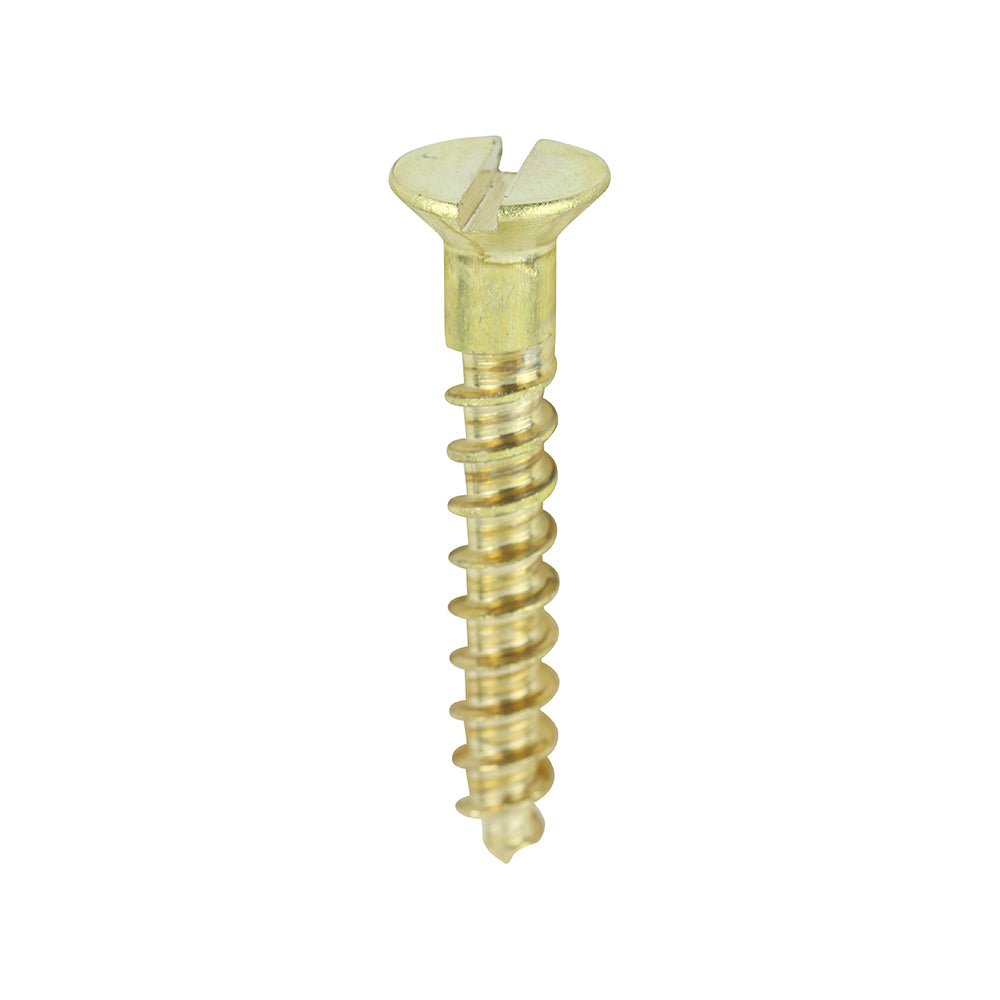 TIMCO Brass Woodscrew - Slotted