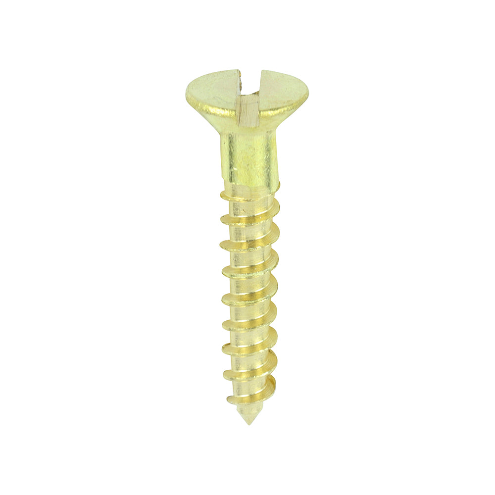 TIMCO Brass Woodscrew - Slotted