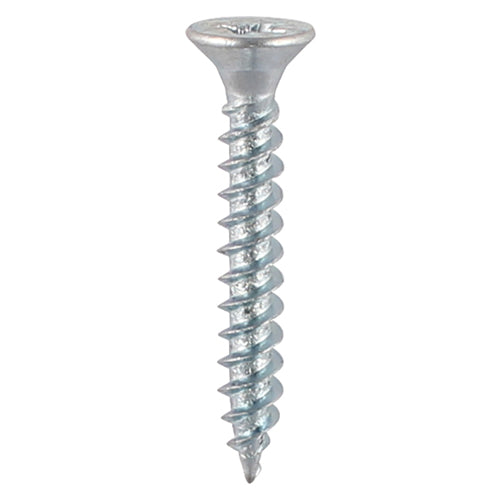 TIMCO Twin-Threaded Countersunk Woodscrews - Silver