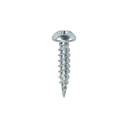TIMCO Twin-Threaded Woodscrews - Silver - Round Head