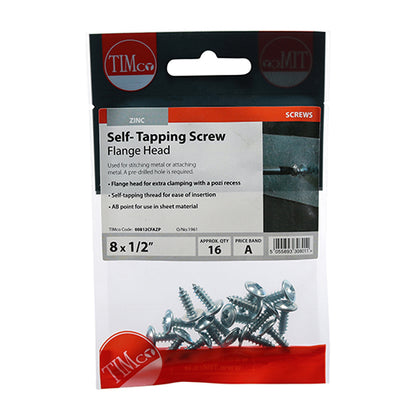 TIMCO Self-Tapping Screw - Flange Head - Zinc