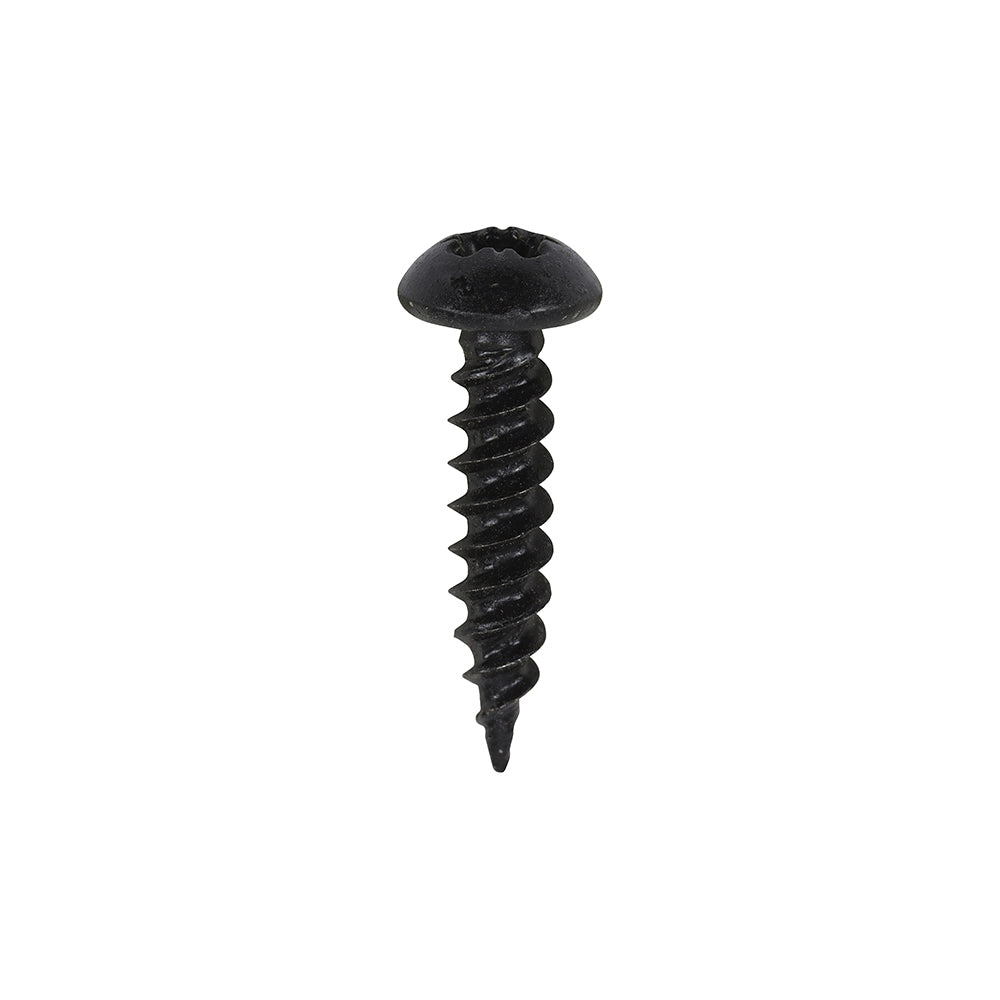 TIMCO Twin-Threaded Round Head Woodscrews - Black - Blackjax