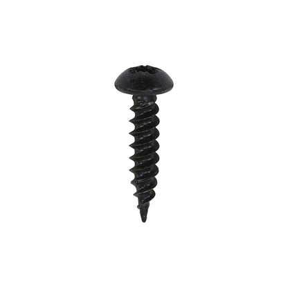 TIMCO Twin-Threaded Round Head Woodscrews - Black - Blackjax