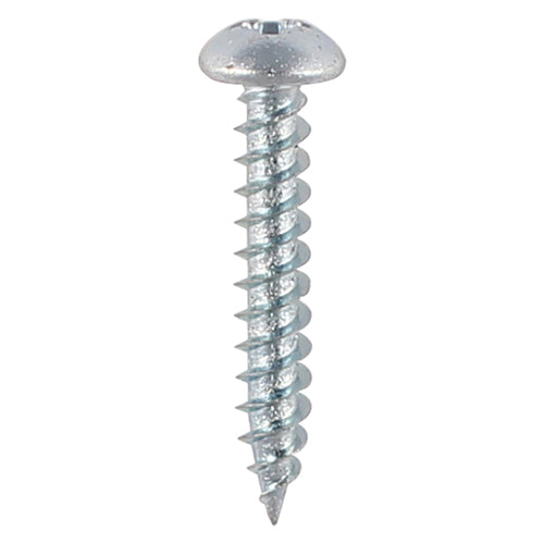 TIMCO Twin-Threaded Woodscrews - Silver - Round Head