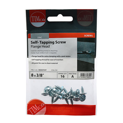 TIMCO Self-Tapping Screw - Flange Head - Zinc