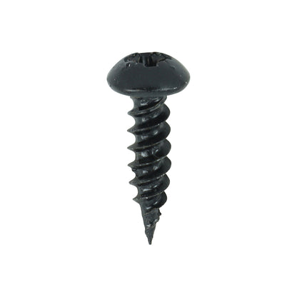 TIMCO Twin-Threaded Round Head Woodscrews - Black - Blackjax