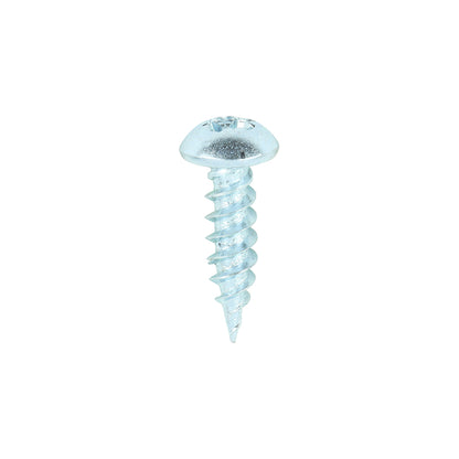 TIMCO Twin-Threaded Woodscrews - Silver - Round Head