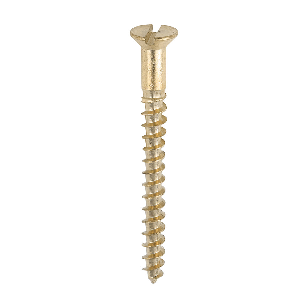 TIMCO Brass Woodscrew - Slotted