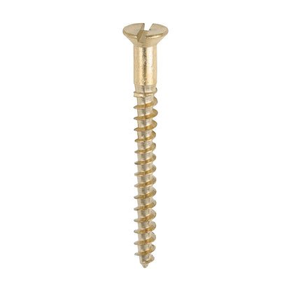 TIMCO Brass Woodscrew - Slotted