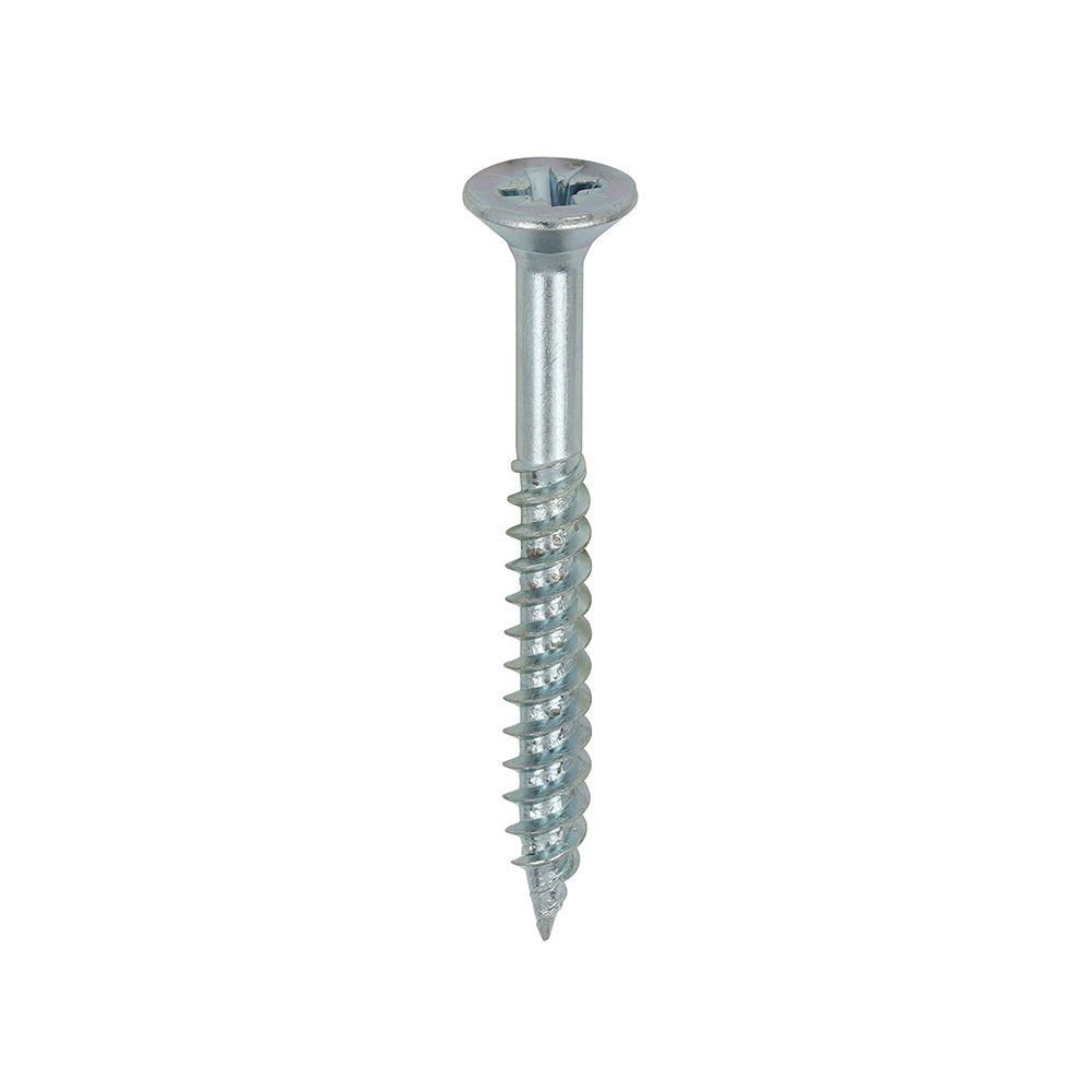 TIMCO Twin-Threaded Countersunk Woodscrews - Silver