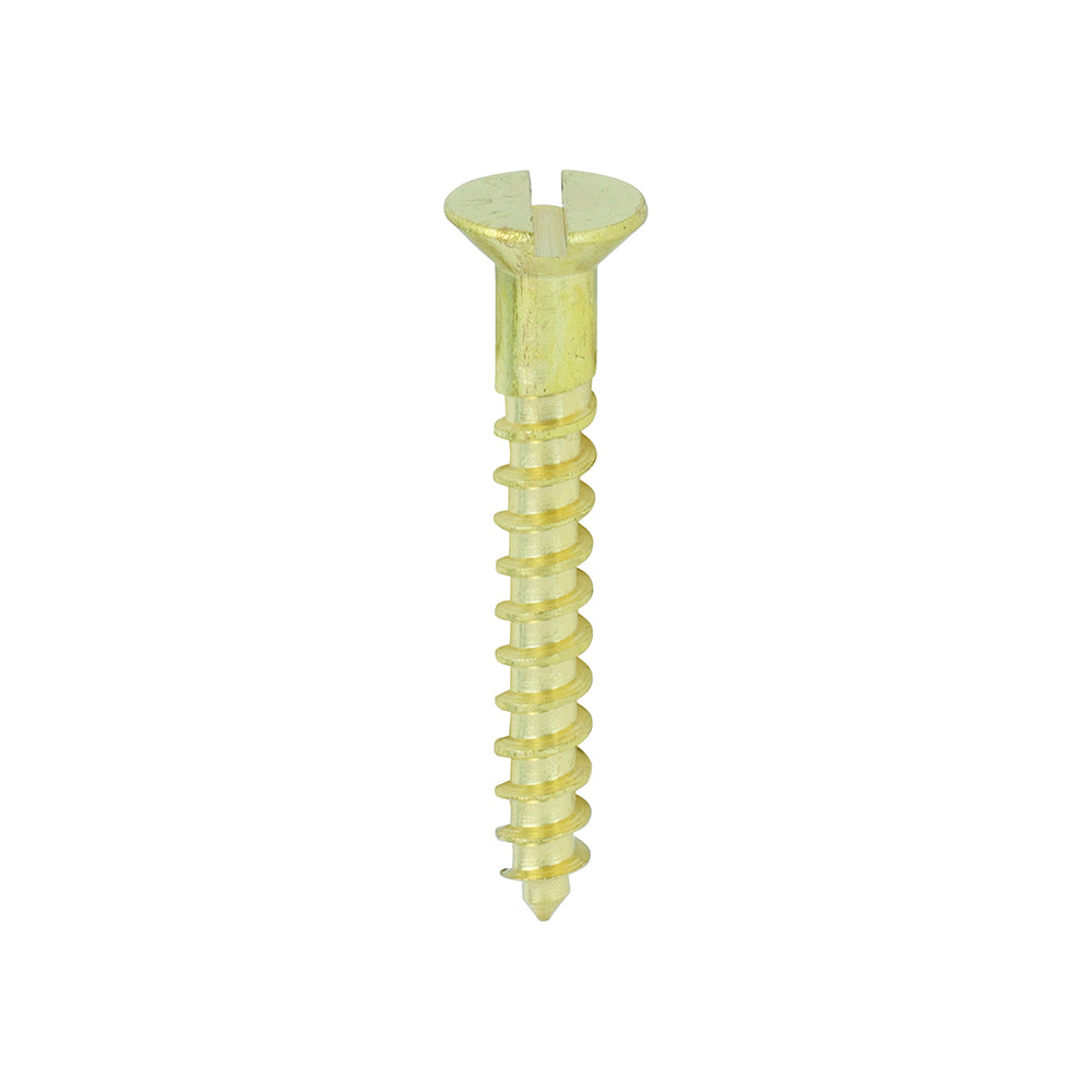 TIMCO Brass Woodscrew - Slotted