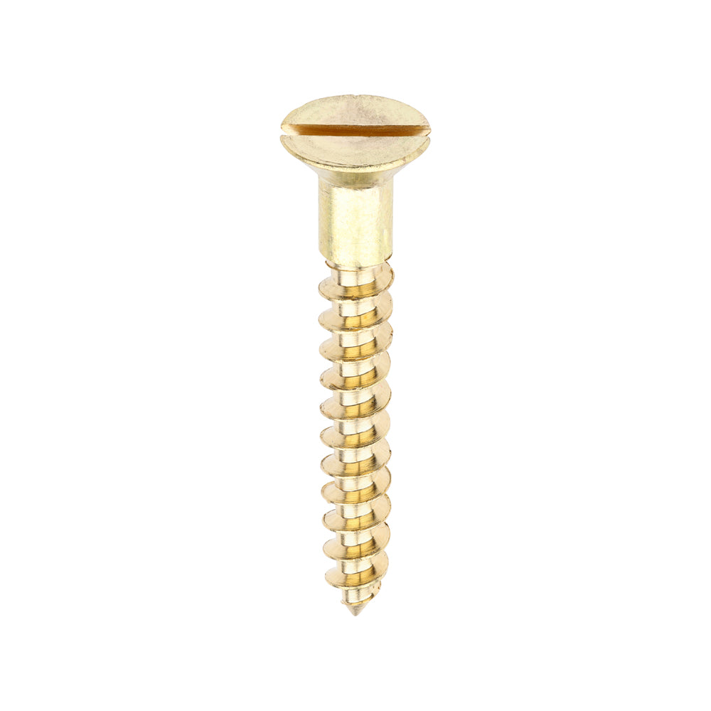 TIMCO Brass Woodscrew - Slotted