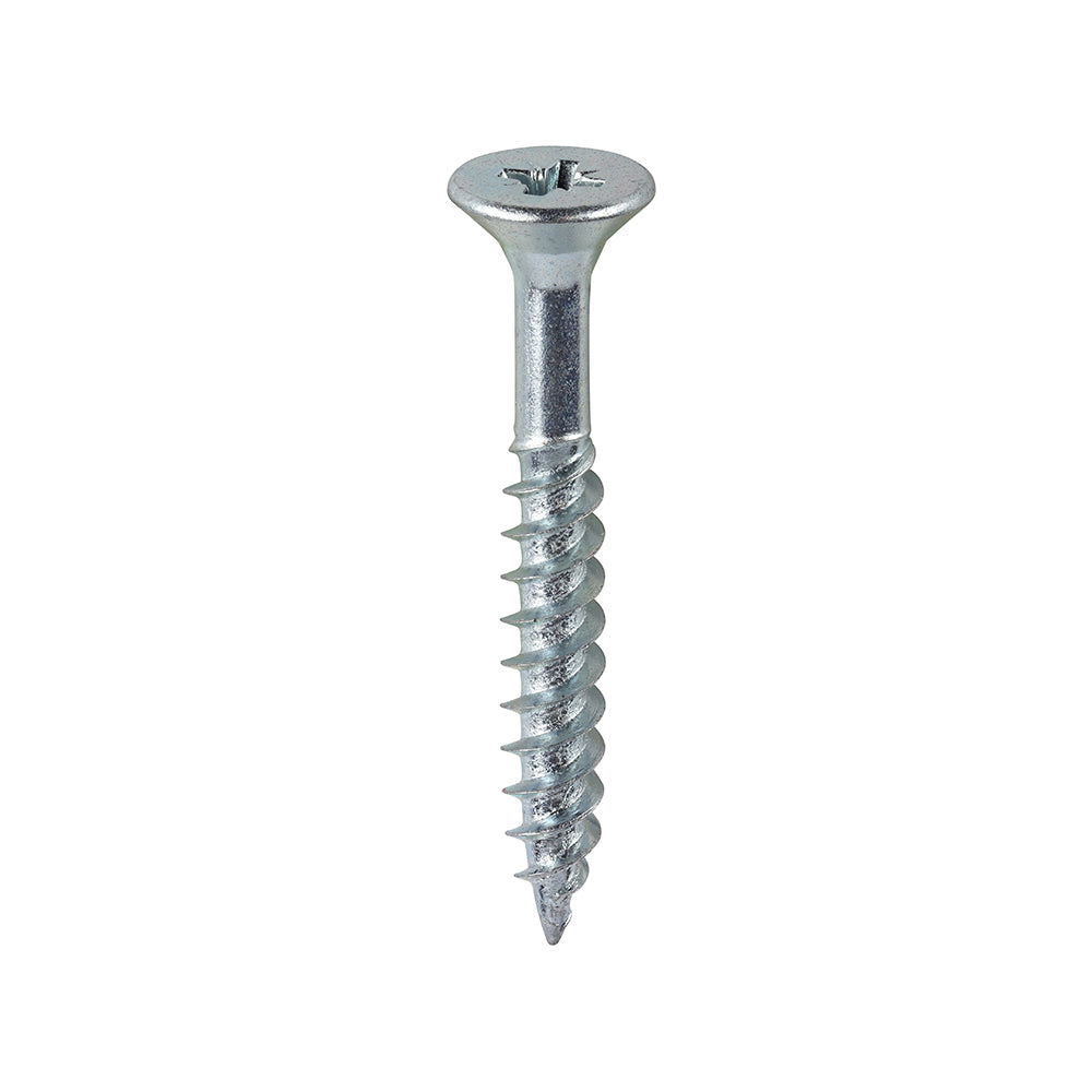 TIMCO Twin-Threaded Countersunk Woodscrews - Silver