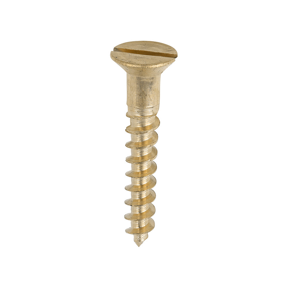 TIMCO Brass Woodscrew - Slotted