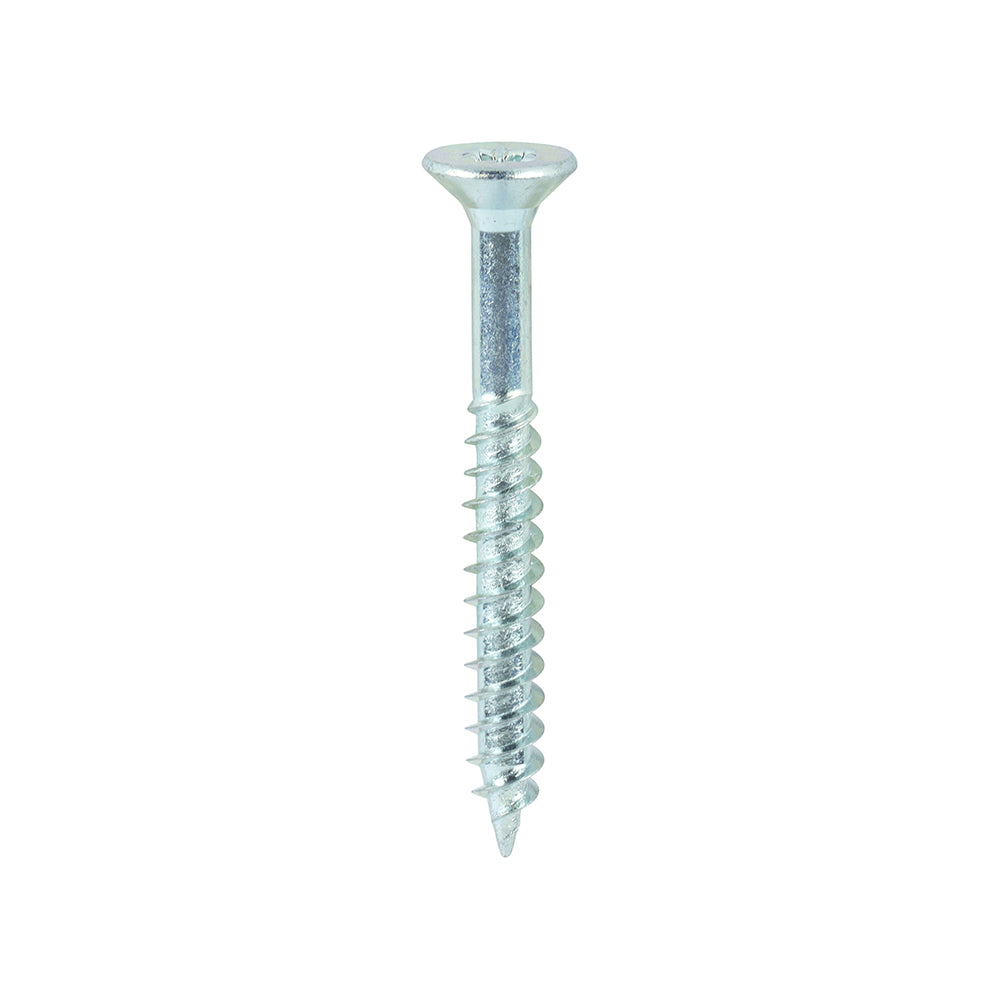 TIMCO Twin-Threaded Countersunk Woodscrews - Silver
