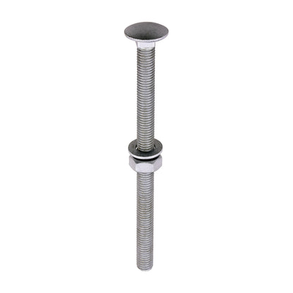 TIMCO Carriage Bolt, Washer & Nut - Exterior Silver