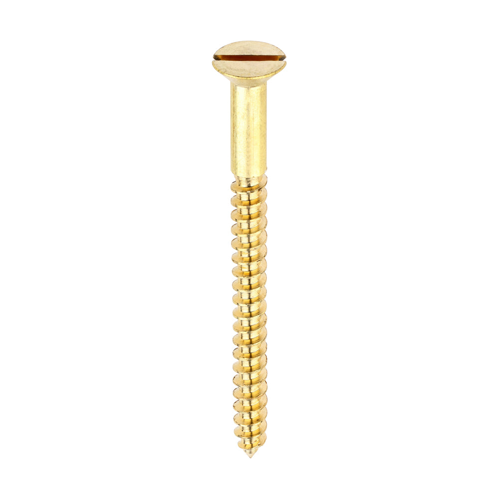 TIMCO Brass Woodscrew - Slotted