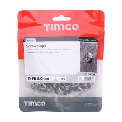 TIMCO Screw Cups  - Nickel