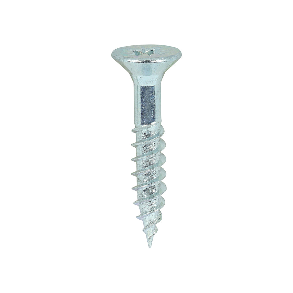 TIMCO Twin-Threaded Countersunk Woodscrews - Silver