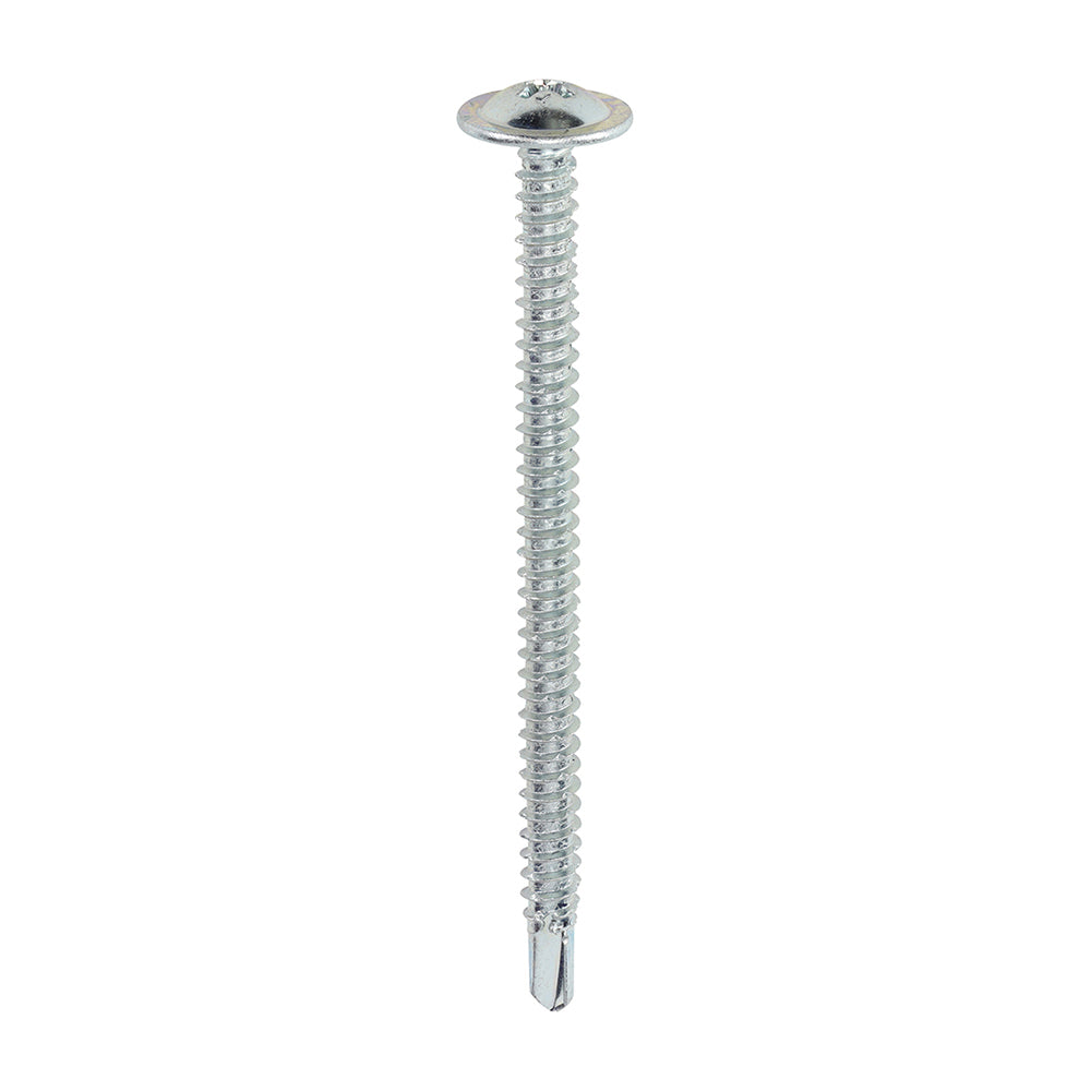 TIMCO Baypole Screws Wafer Flange PH Self-Drilling Point Zinc