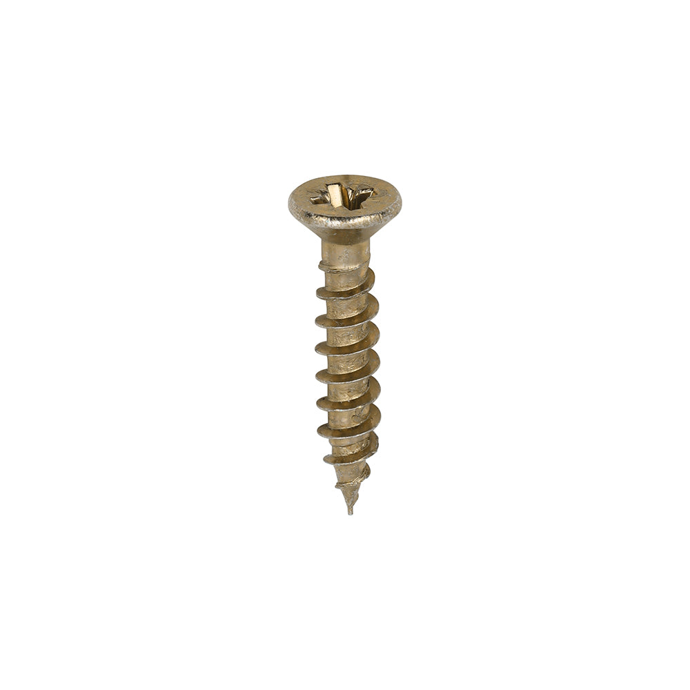 TIMCO Classic Multi-Purpose Reduced Head Countersunk Piano Hinge Woodscrews - Gold