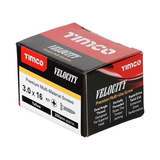 TIMCO Velocity Premium Multi-Use Countersunk Gold Woodscrews
