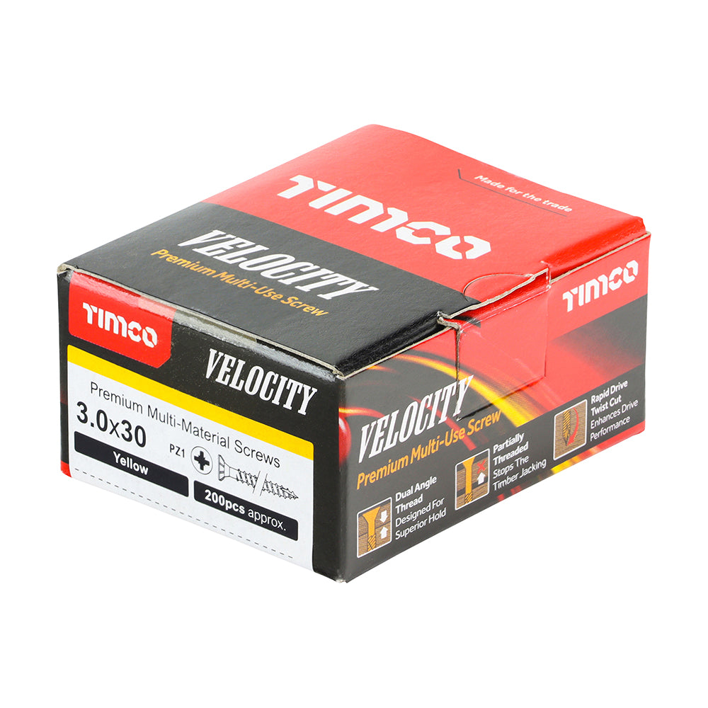 TIMCO Velocity Premium Multi-Use Countersunk Gold Woodscrews