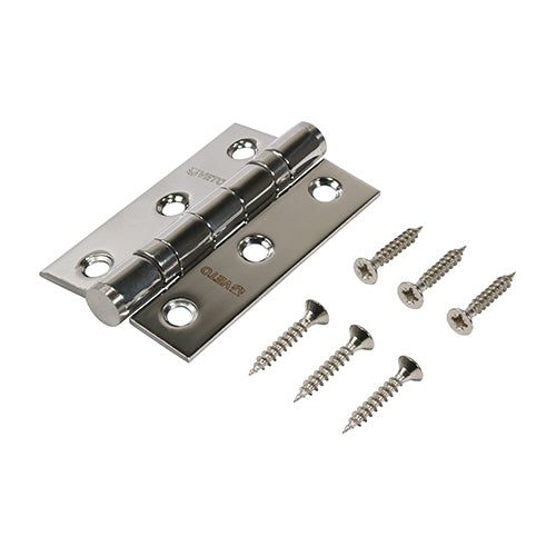TIMCO Twin Ball Bearing Hinges - Stainless Steel - Polished