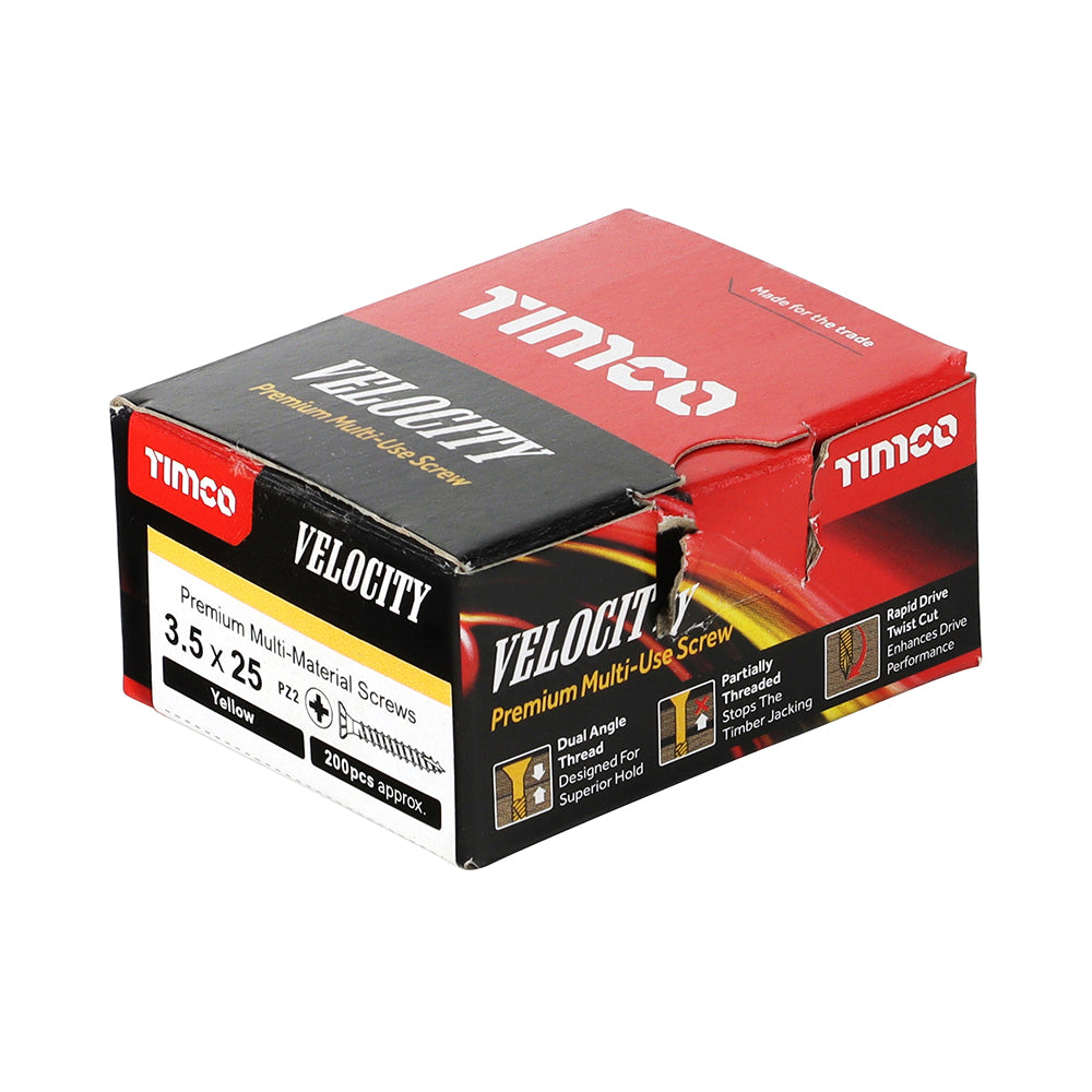 TIMCO Velocity Premium Multi-Use Countersunk Gold Woodscrews