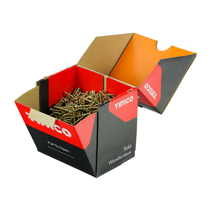 TIMCO Solo Countersunk Woodscrews - Yellow - Industrial Box